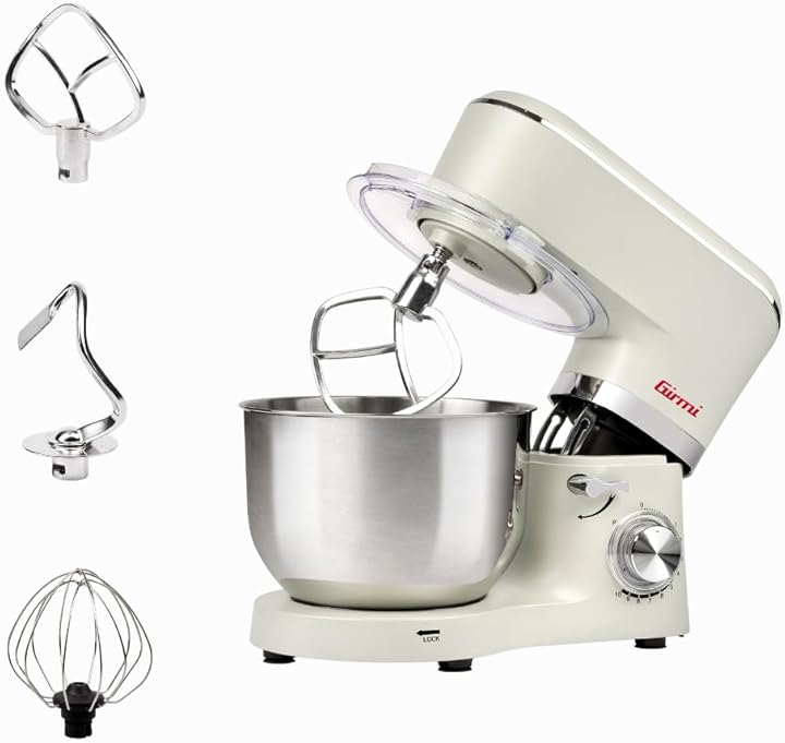 Girmi im47 impastatrice planetaria con accessori inclusi 10 velocita` Gastranomo 6L
