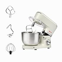 Girmi IM47 Impastatrice Planetaria, Capacità 6 Litri, Impasti fino a 2,4 kg, 1500 W Max, Pulse, 10 Velocità, Contenitore Inox, Accessori inclusi, Panna