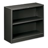 HON Company 2 Shelf Metal Bookcase, 34-1/2