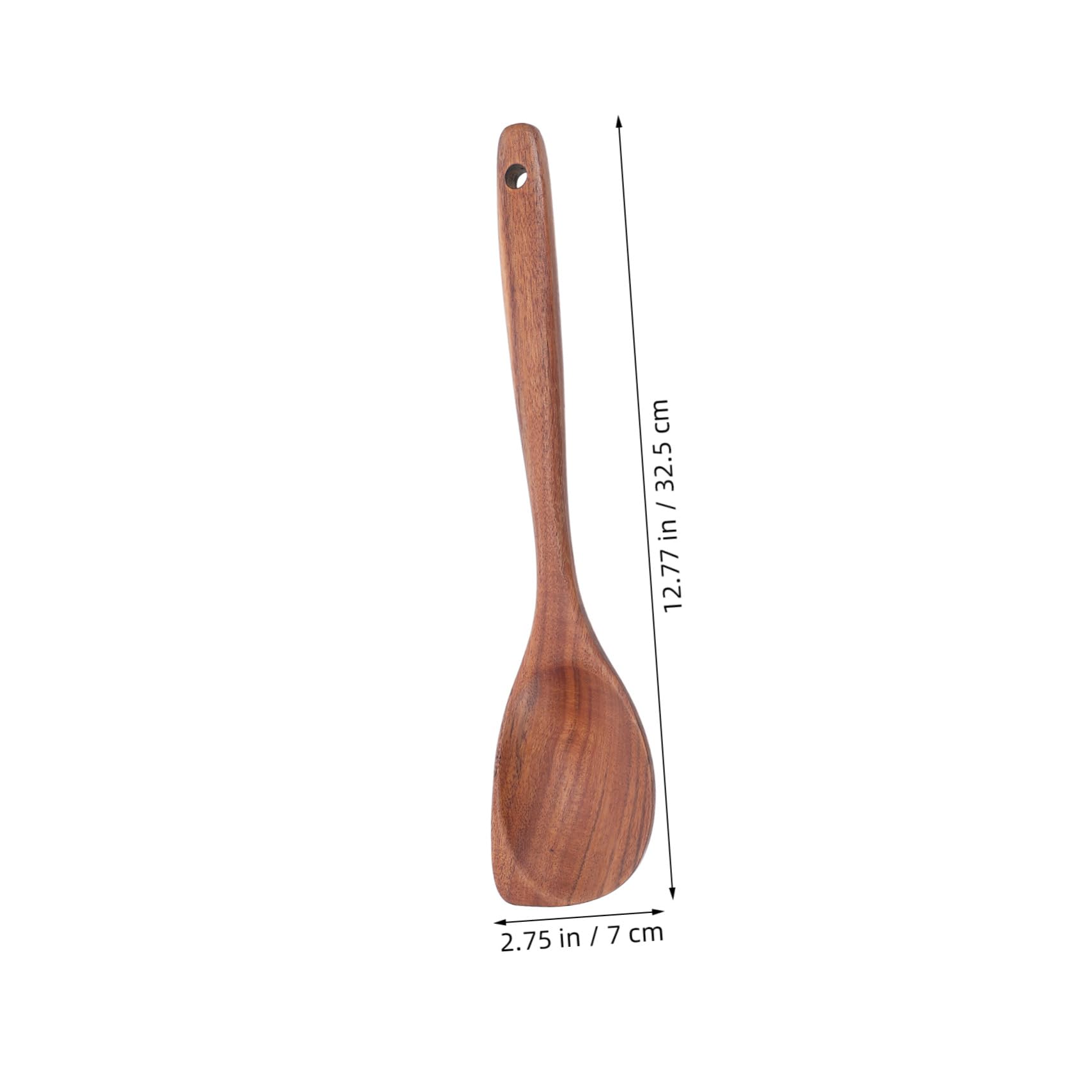 ABOOFAN 4 Piezas Cuchara de bocina de teca japonesa cuchara de madera antiadherente cucharones de madera para cocinar cucharón de sopa Marrón