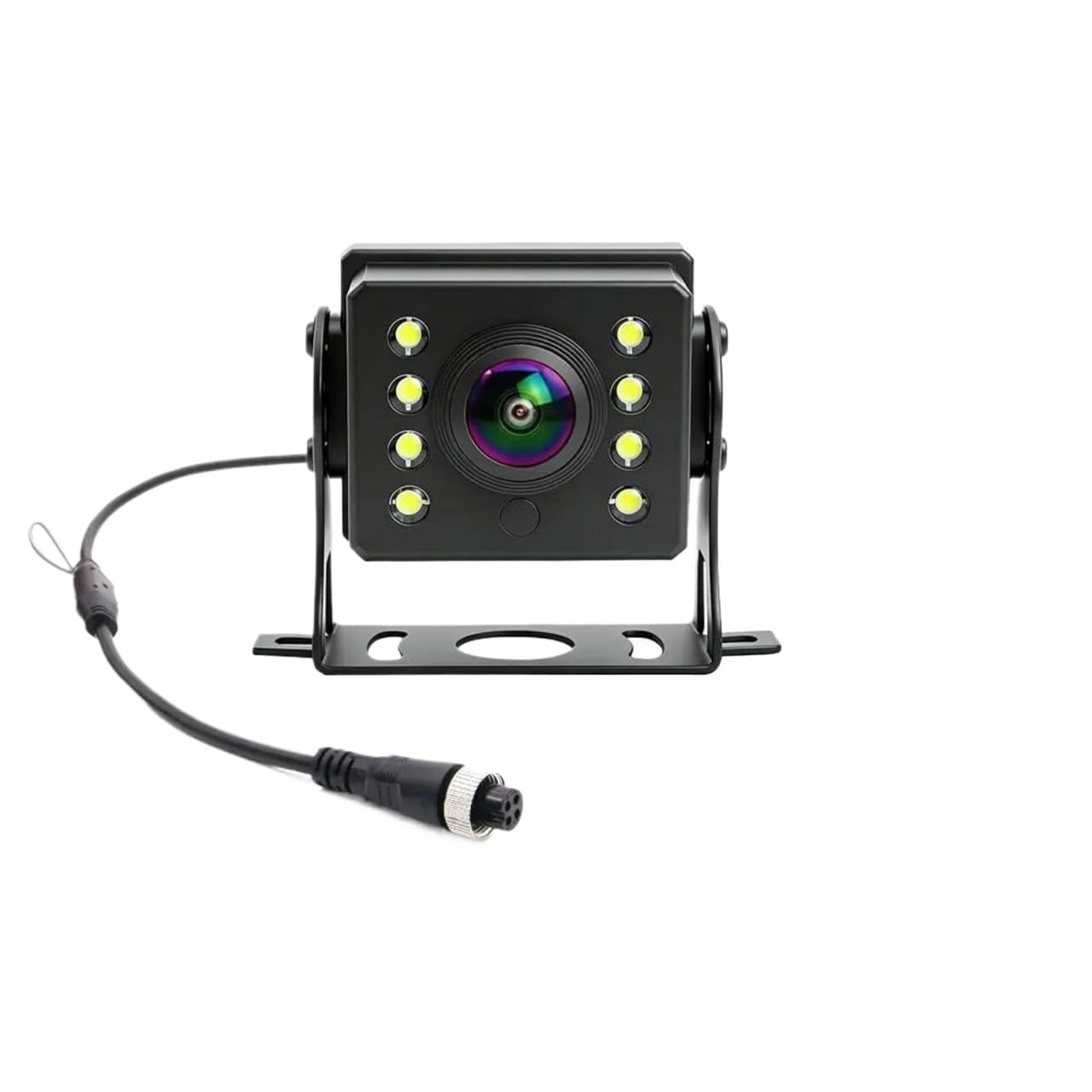 Marcha Atrás para Coche para Camión Autobús RV Tractores 9-36V 4K Visión Nocturna AHD 1920 * 1080P Cámara De Trasera Alta Definición(Black 4 Pin)