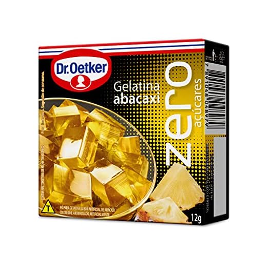 Dr.Oetker Dr. Oetker Gelatina Em Pó Zero Sabor Abacaxi Sobremesa Com Sabor E Consistência Deliciosa Fácil De Fazer 12G