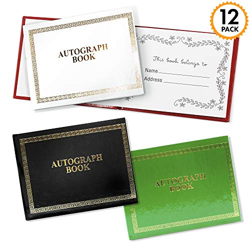 Srenta Landscape Autograph Book | Permanent Place for Celebrity Signature Moments | 48 Blank Colorful Pages, Pack of 12 - Thumbnail 7