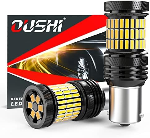 OUSHI 1156 BA15S Led Bulb, Canbus P21W 7506 1003 Led Bulb Super Bright 4000LM Replacement For Car Back Up Reverse Light Tail Light DRL Daytime Running Light, 6500K Xenon White (Pack of 2)