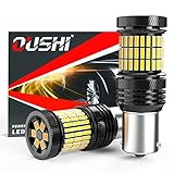 OUSHI 1156 BA15S P21W Bombilla LED, Canbus 7506 1003 1141 4000LM 12V-24V 21W Luz De Marcha Atrás Luces De Circulación Diurna Luces Traseras, 6500K Blanco Xenón (Paquete de 2)
