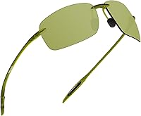 Vista 130 de JULI - Lentes de sol deportivos para hombres y mujeres, marco sin montura Tr90 para correr, pesca, golf, surf, conducción, MJ8009