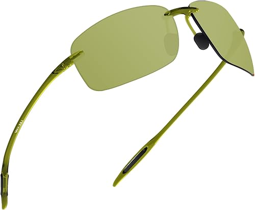 Miniatura 4 de JULI Gafas de sol deportivas para hombres y mujeres, marco Tr90 sin bordes para correr, pesca, golf, surf, conducción MJ8009