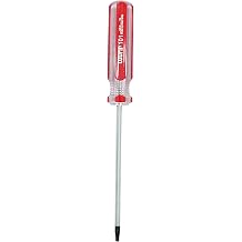T8 Security Torx Screwdriver Magnetic 5.3in Cr-V Red Handle
