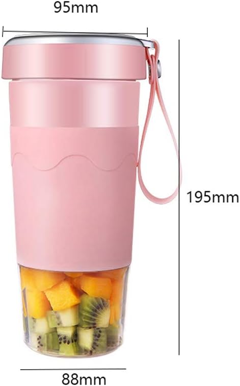 Shakes and Smoothies, Small Mini Portable Single Individual Fruit Juicer Mixer, Rechargeable, Ice Blender