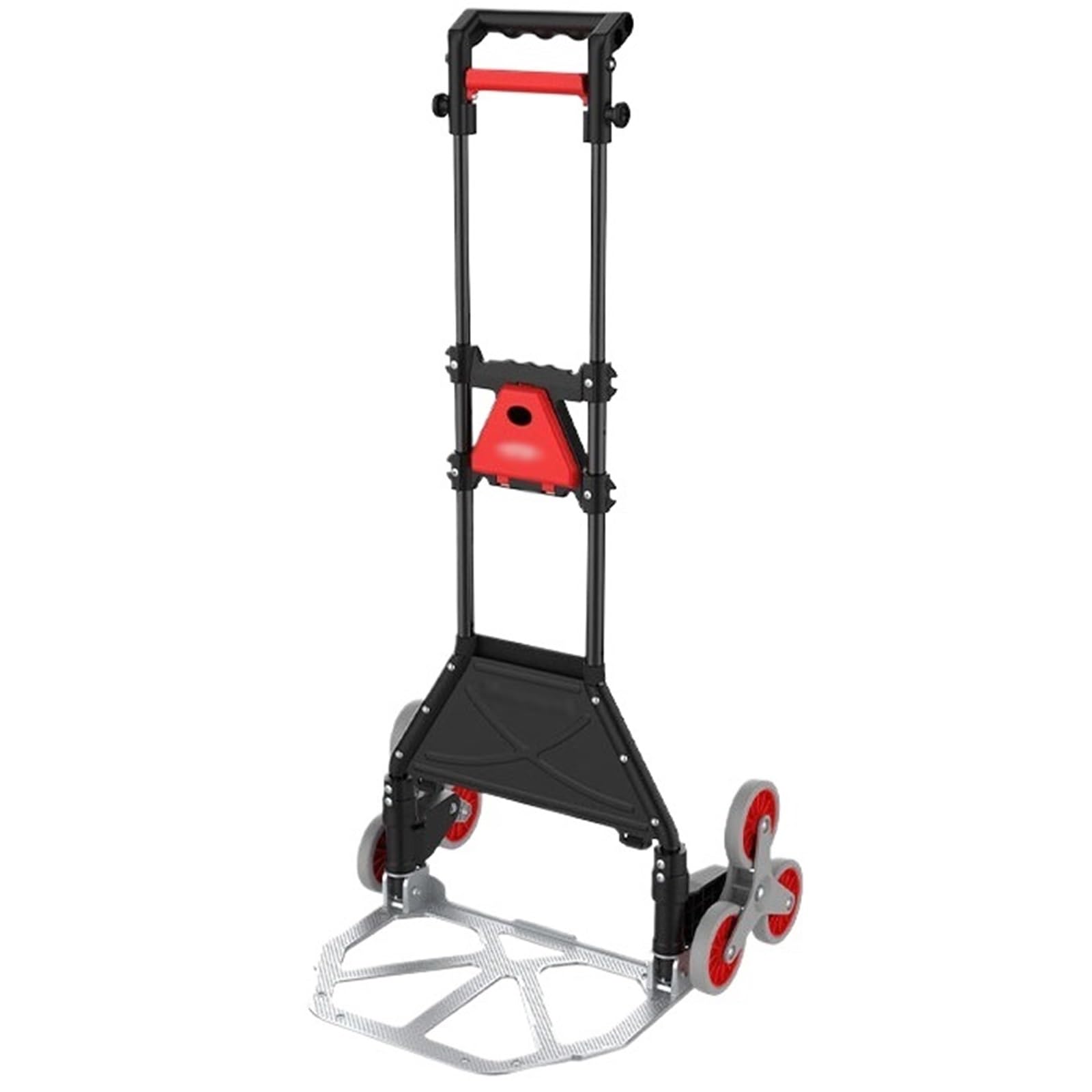 Schwerlast-Klappkarre Treppensteigen, zusammenklappbarer Trolley, Schwerlasttransporter, der nach oben fährt Paletten- und Transport auf Rädern