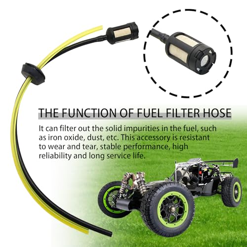 FLMLF Tubing Oil Filter kit with Fuel Tank Cap fit zenoah Engine chongyang Engine for Hpi Baja Rovan King Motor 5B 5T 5SC - Thumbnail 4