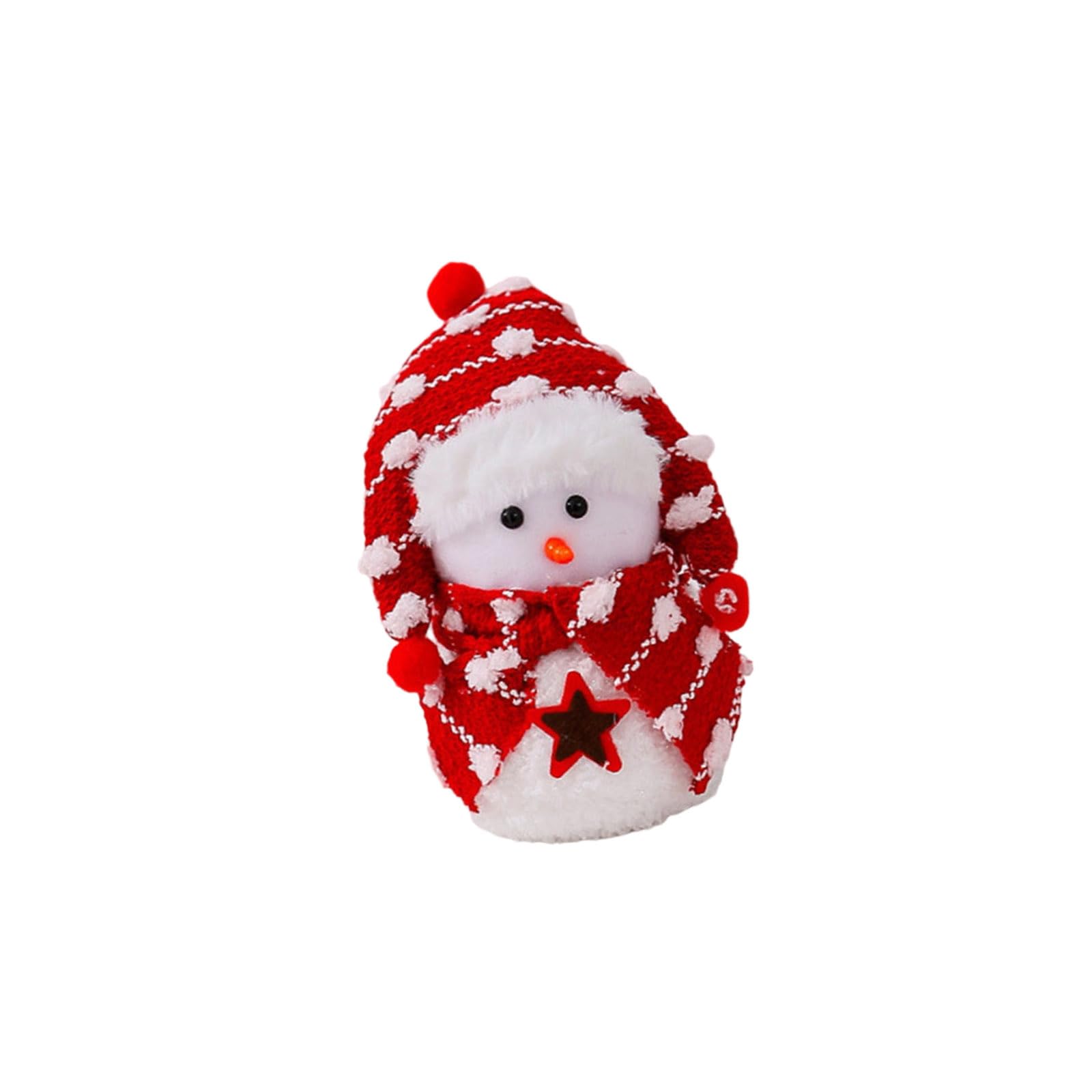 Tsophreniq Christmas Snowman Decorations Plush Snowman Doll Tabletop Ornaments Party Supplies for Home Bathroom Kitchen Christmas Decorations