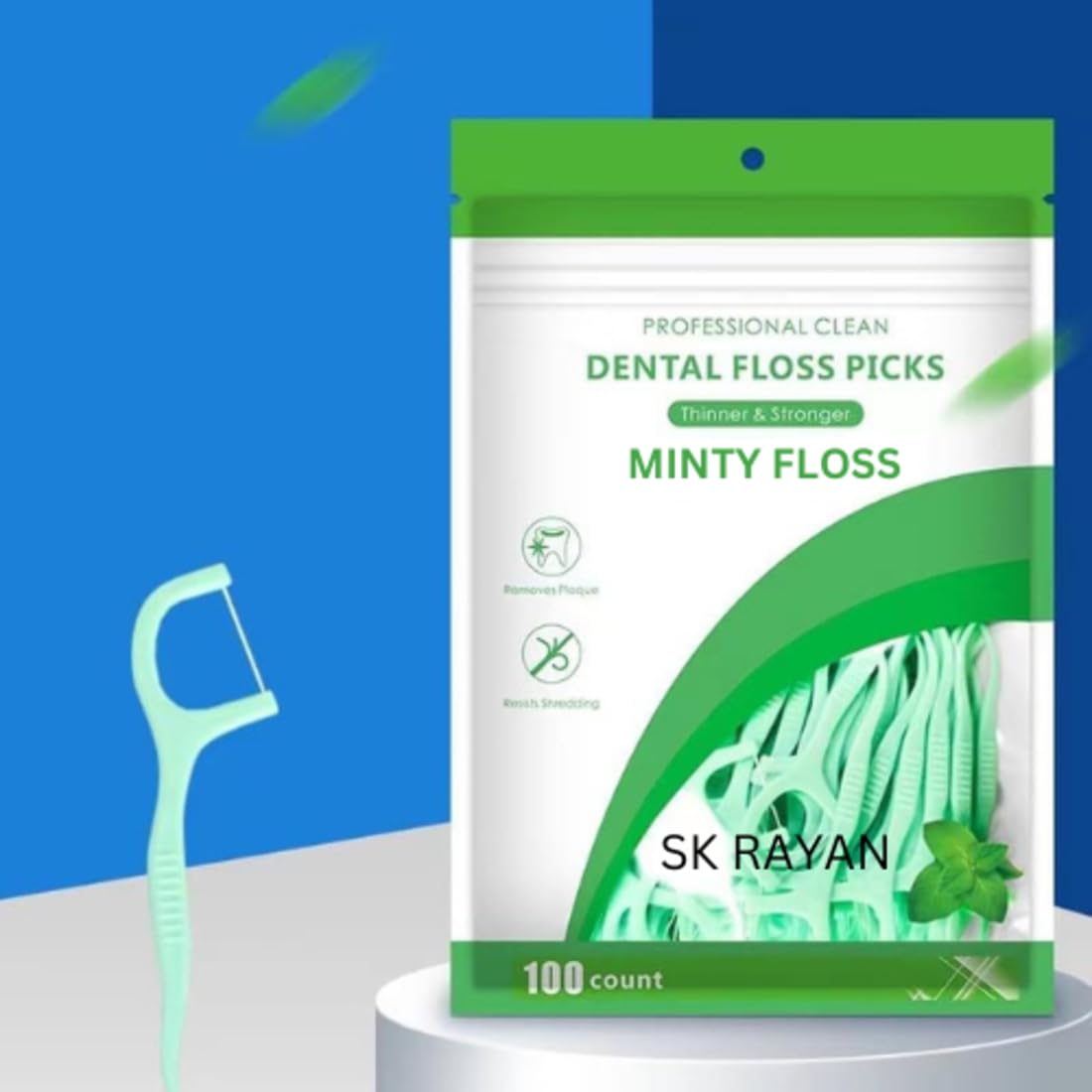 Professional Clean Floss Picks - Extra Strong Shred-Resistant Floss, Easy Grip Handle - Dental Flossers for Adults - Fresh Minty Flavor, 100 pcs (B0DGDYW5Y3) Amazon Price History, Amazon Price Tracker