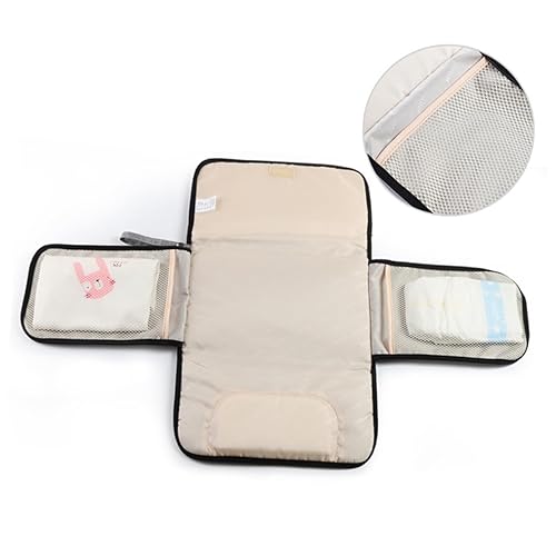 Miniatura 9 de FRCOLOR Cambiador de pañales plegable portátil Almohadilla compacta de pañales para recién nacidos Viaje Ligero Gris