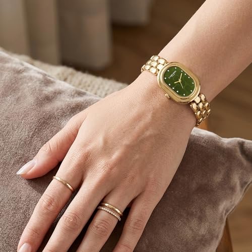 Image of Carlton London Women Cecil Analog Watch, Oval Dial, Stainless Steel Strap, Quartz Movement, 30M Water Resistant, Casual Wear