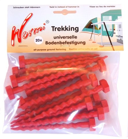 Preisvergleich Produktbild Camping-Wurmi-STABIELO-Zeltheringe-Sc... -Schraubheringe Wurmi Menge - 20er Pack - 11 cm Länge - VERTRIEB - HOLLY PRODUKTE STABIELO ® - INNOVATIONEN MADE in GERMANY - Holly ® Produkte STABIELO ® - holly-sunshade ®