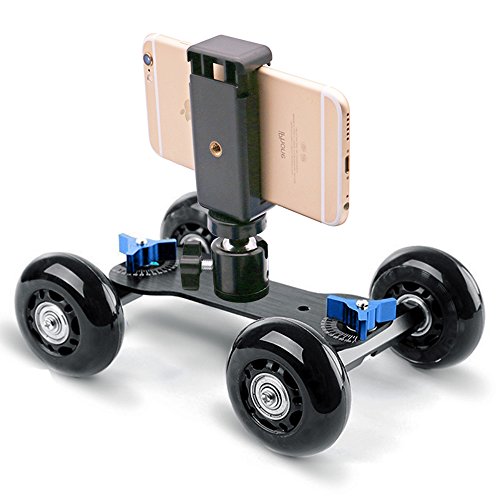 image for Selens Desktop Camera Skater Dolly DSLR Stabilizer Tabletop Video Slid