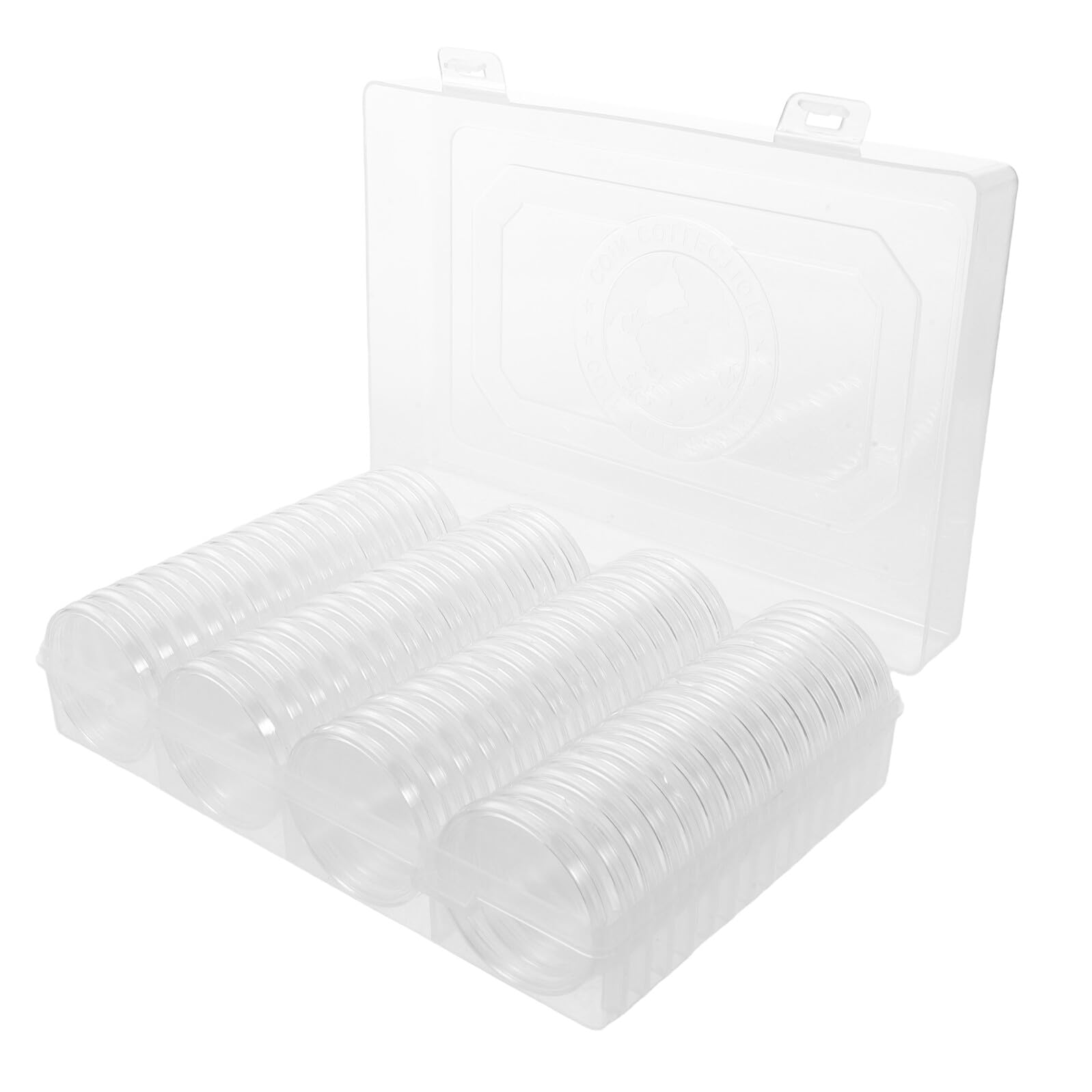 Cápsulas para monedas de 41 mm caja organizadora de almacenamiento para coleccionistas