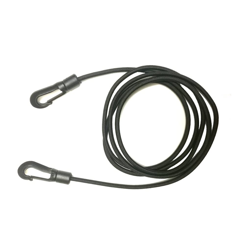 Smycz do wiosła kajakowego, Kajak Wiosło Bungee Shock Cord Hak Lina mocująca Wędka Smycz Wiosło Uchwyt na deskę surfingową Smycz Wiosło Kajak Lina Wiosło Kajak(Black)