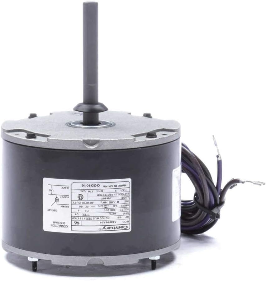 Goodman/Janitrol Condenser Motor 1/6 hp 1075 RPM 208230V Century