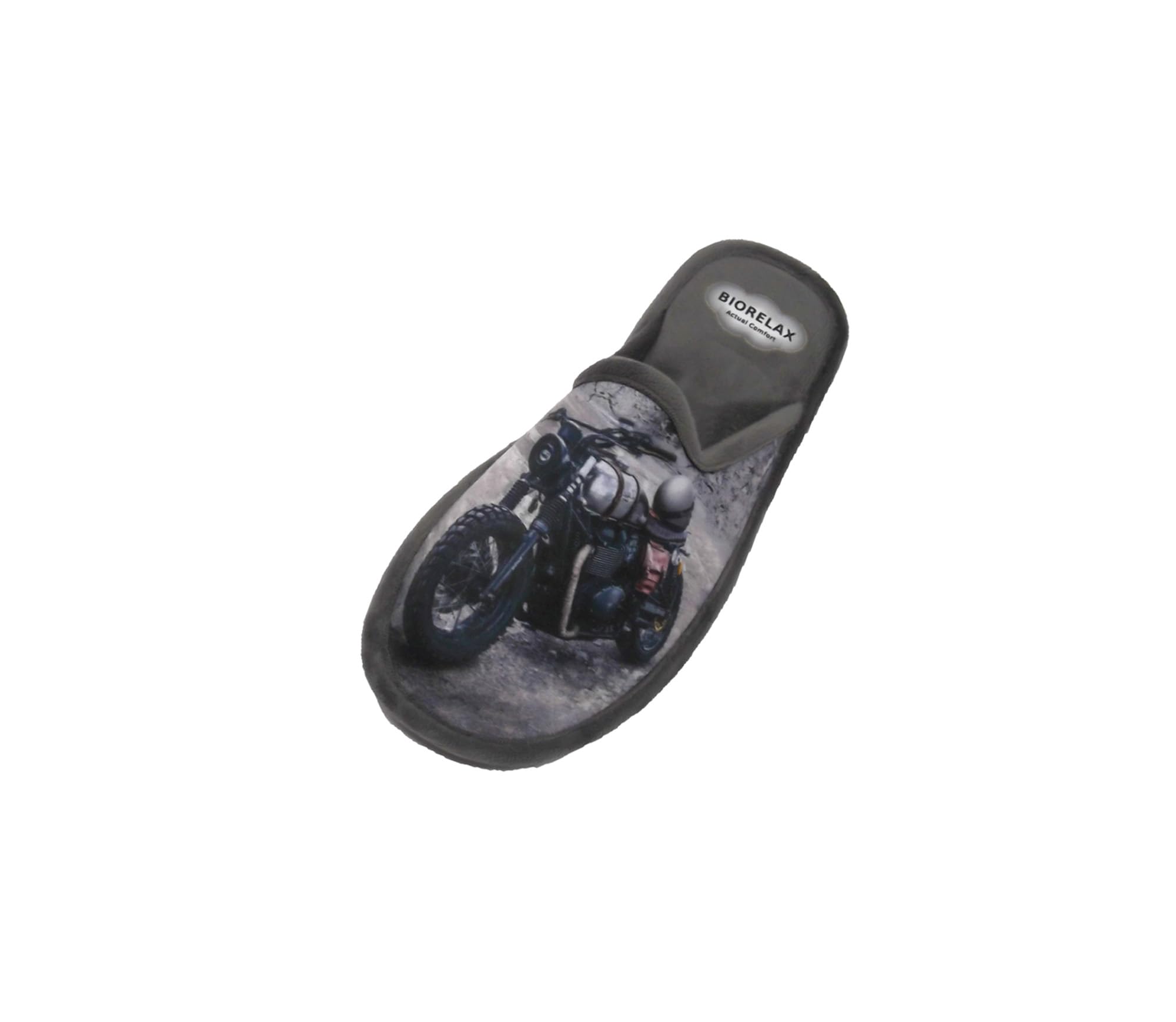 Biorelax Zapatilla de estar por casa Hombre/Dibujo Moto