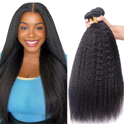 Tissage naturel cheveux humain Yaki anti-nœuds pour réparer le manque de volume capillaire