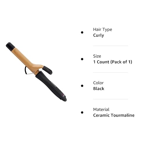 Miniatura 5 de CHI Plancha rizadora de turmalina de cerámica de 1 pulgada color negro