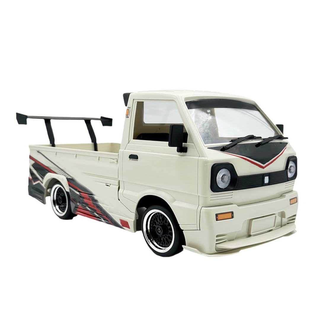 D-14S Niski profil RC samochód driftowy 1/10 skali, 2,4 g szybki samochód wyścigowy z naklejkami UV i silnikiem bezszczotkowym dla nastolatków i dorosłych - RTR