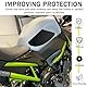 2 Stück Motorrad Tankpad Motorräder Tank Gummi Schutz Aufkleber Universal Motorcycle Side Gas Knee Grip Protection Non-Slip Rubber Decal Sticker 3D Motorrad Anti Rutsch Aufkleber