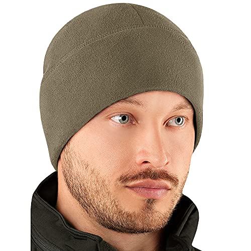 M-Tac Fleece Watch Cap - Tactical Beanie Mütze Winter Skull Cap Cold Weather, Army Olive, SMALL Cover