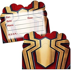 Tomicy Spiderman Cartes D’invitation pour Les Filles Enfants Birthday Baby Shower Mariage Fournitures de Spiderman…