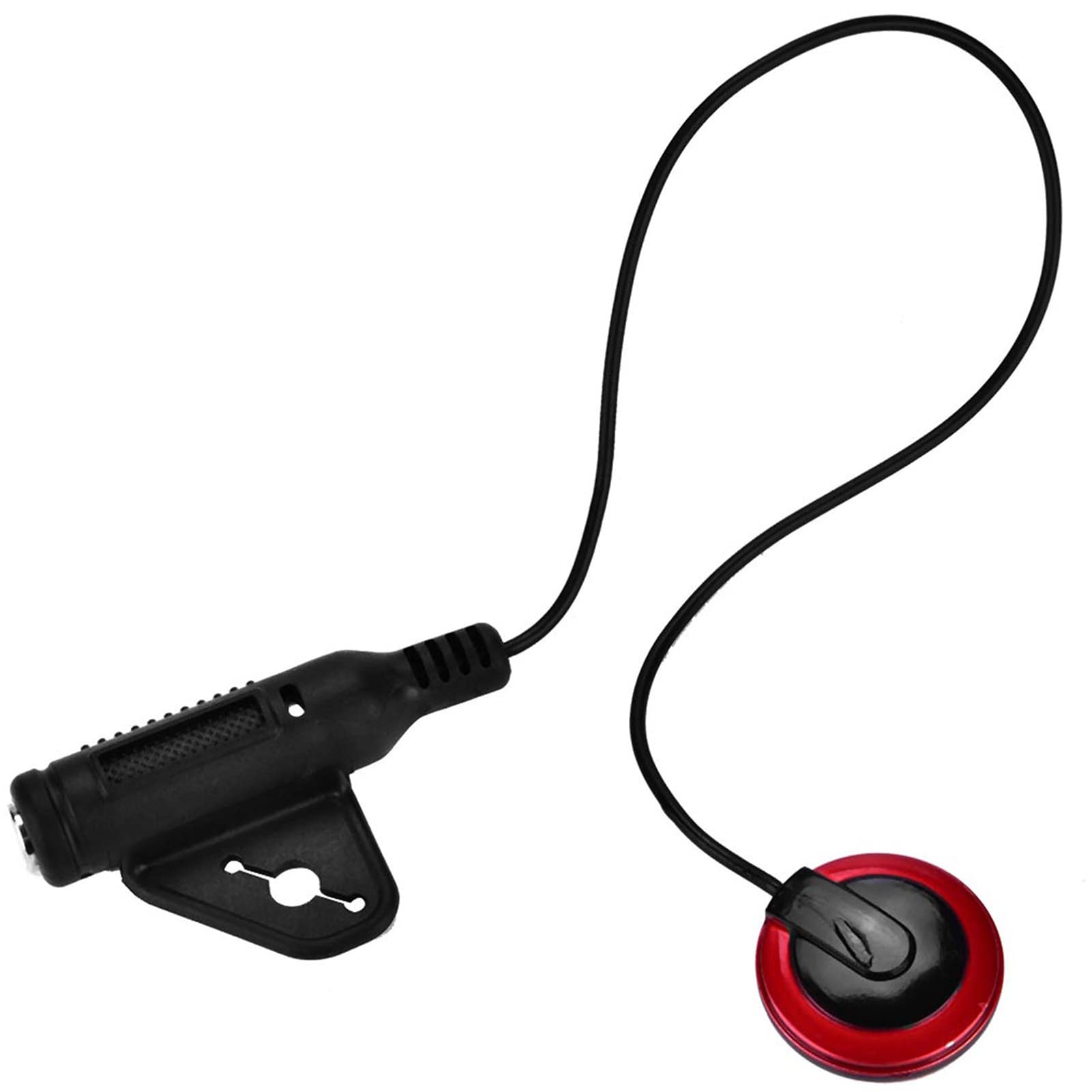 Piezo-Tonabnehmer, ABS-Piezo-Mikrofon, vielseitiger Akustikgitarren-Tonabnehmer mit 6,35-mm-Buchse, Tonabnehmer mit 29,5 cm Kabel für Violine, Ukulele, Musikinstrument, Rot