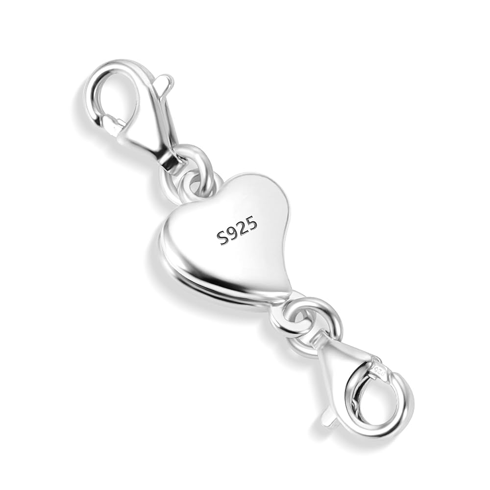 ALEXCRAFT Silver Lobster Clasp For Necklace Sterling Silver 925 Chain Extender Bracelet Clasps