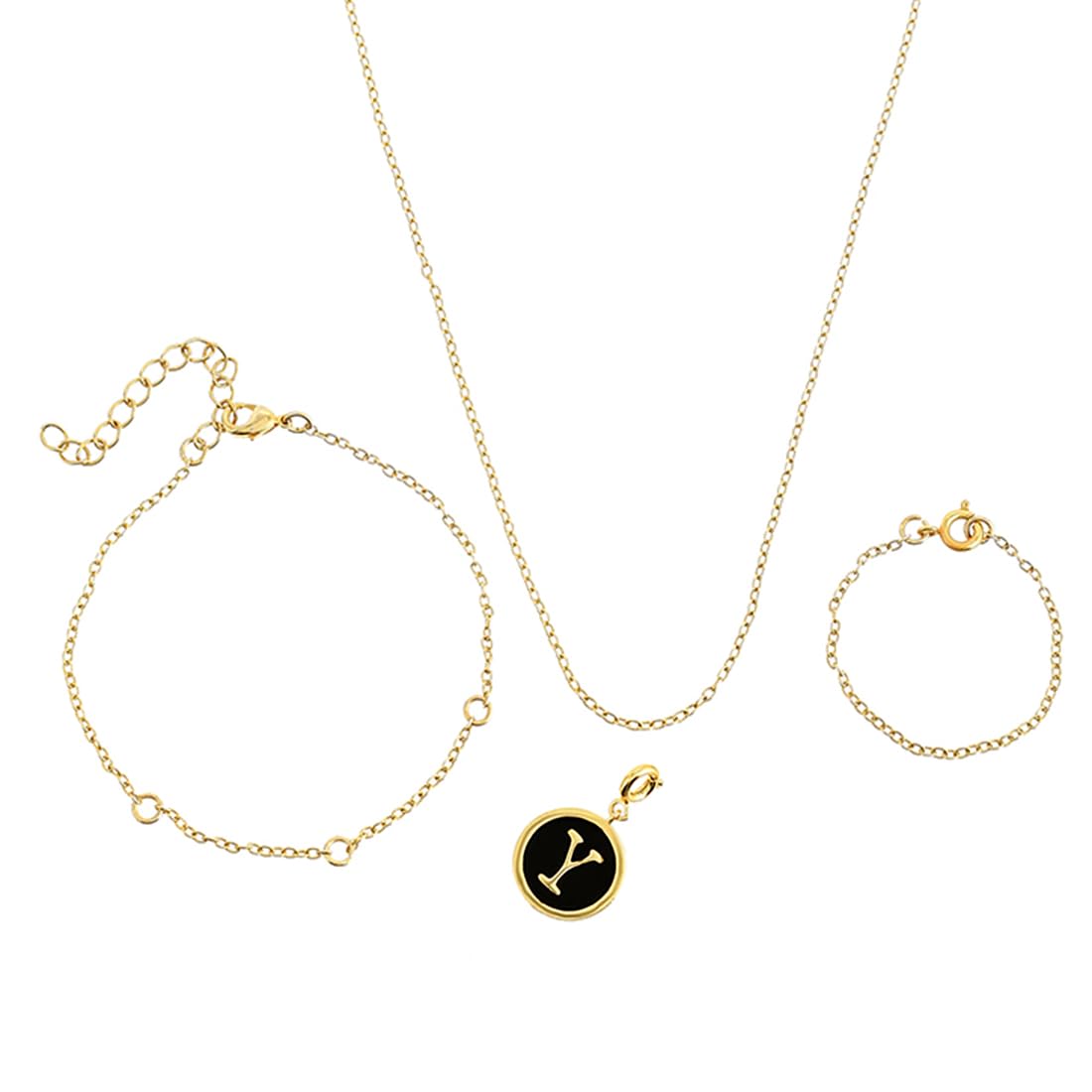 Valentine's Day Collection Alphabet Y Black Enamel Charm|Valentine Gift For Her|Gift For Wome|Gift For Her|-image-15