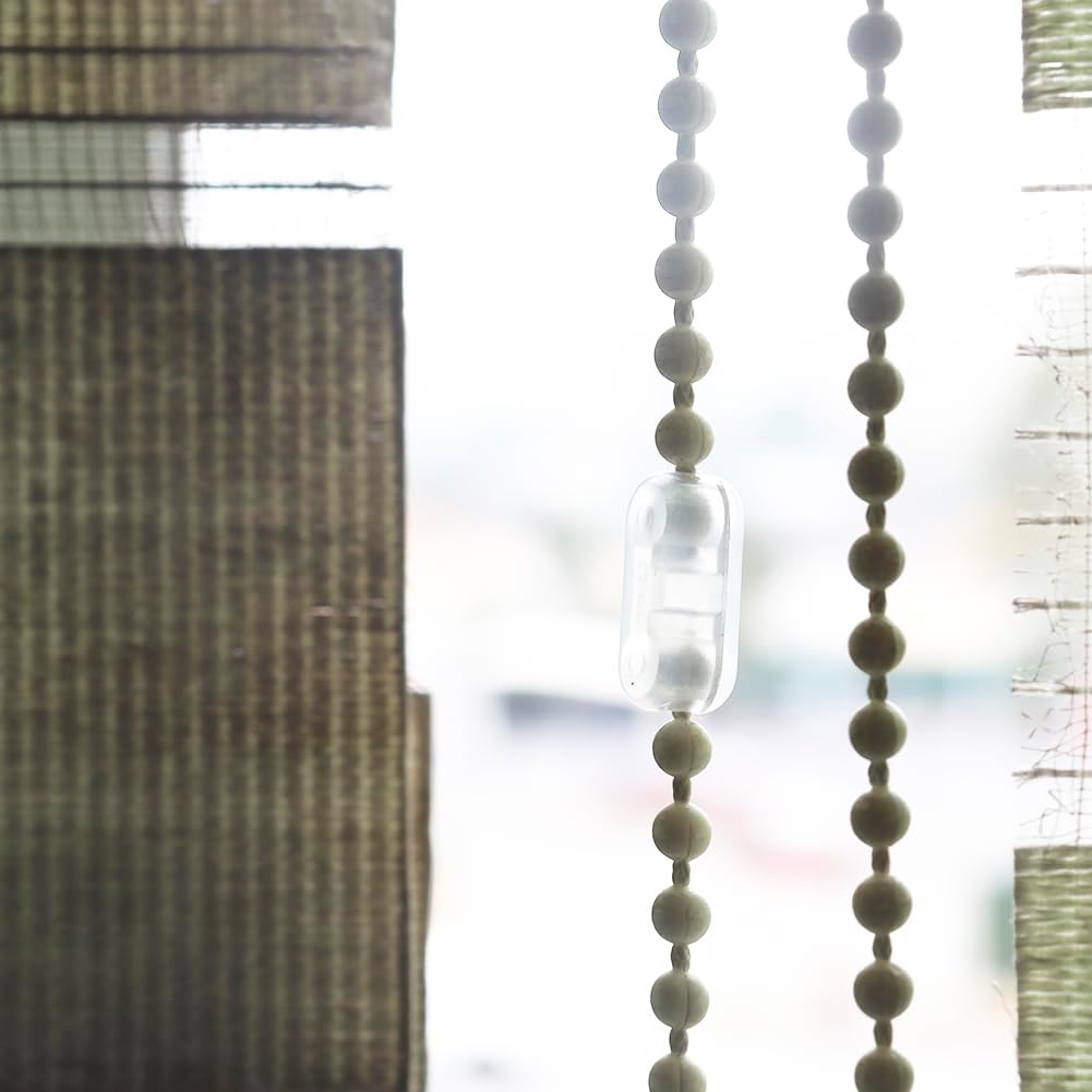 20 Pack Bead Chains Connector, 4.5mm #10 Ball Chain Cord Connector Clips for Window Blind Pull Chain Replacement/Repair (Clear) - Image 5