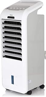 Pifco P40014 Portable 3-In-1 Air Cooler, Fan and Humidifier with 7 Hour Timer, Oscillation Function, 3 Mode Settings Normal, Natural and Sleep, 3 Wind Speed Settings, Remote Control Included, White