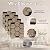 ARMURO Wall Paneling for Interior Wall - 4 PCS Hexagon Wall Panels - Hexagon Acoustic Panels - Natural Walnut Wood Veneer Sound Proof Panels for Walls, Wood Slat Wall Panel 23.8" W x 29" L