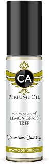 CA Perfume Originals Lemongrass Tree Unisex Fragrance Oil Citrus Aromatic Scent Long Lasting Perfumes for Women & Men Travel Size TSA Ready Mini Parfum Body Oil Roll-on 0.33 Fl Oz 10ml