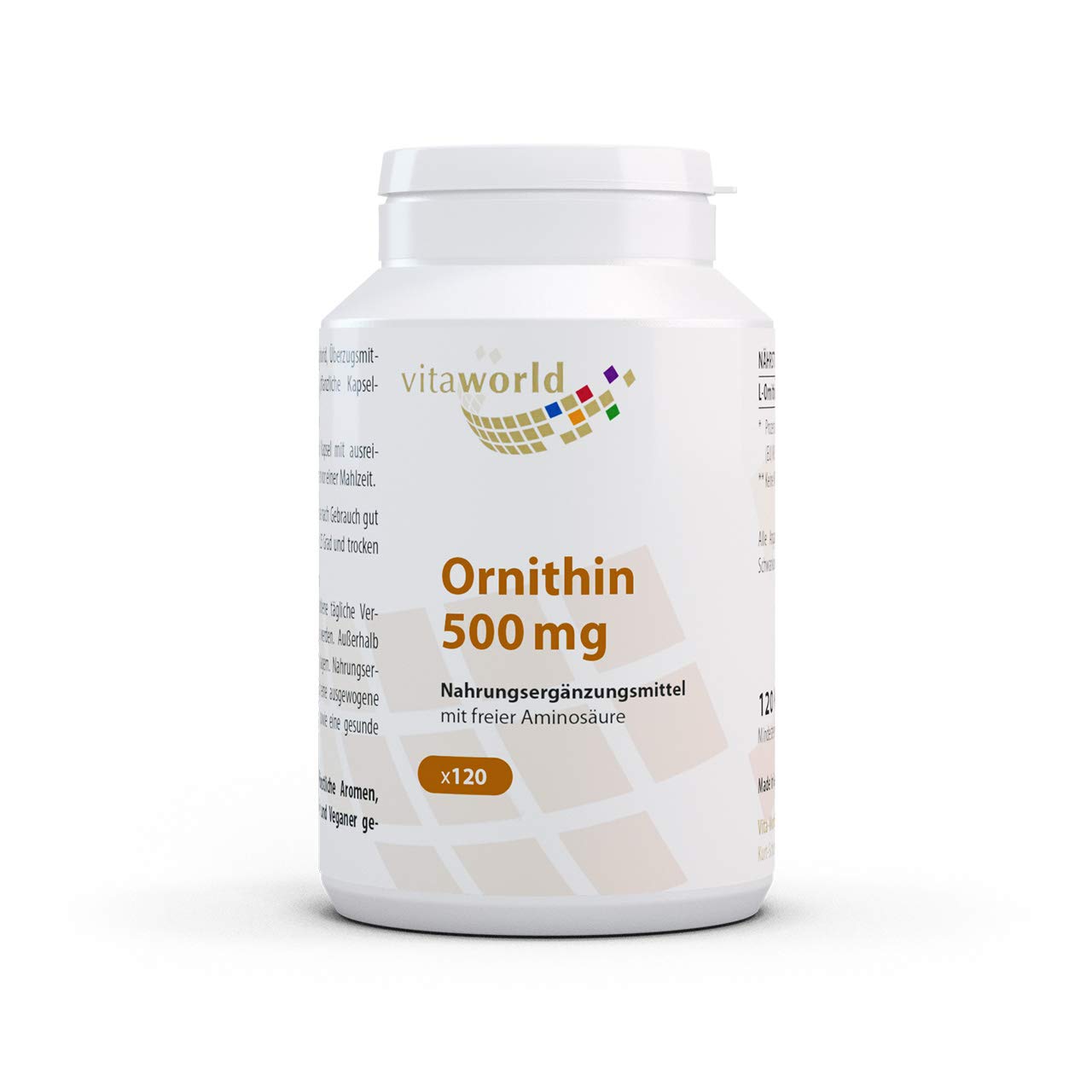Vita World L-Ornitina 500mg 120 Capsule Made in Germany
