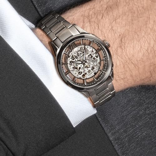 Image of Festina Automatic Skeleton Watch, Stainless Steel Analog Wristwatch