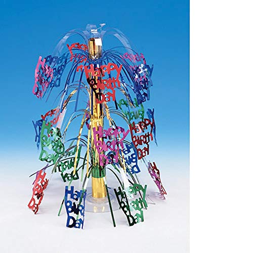 Creative Converting Cascading Centerpiece, Multicolor Happy Birthday