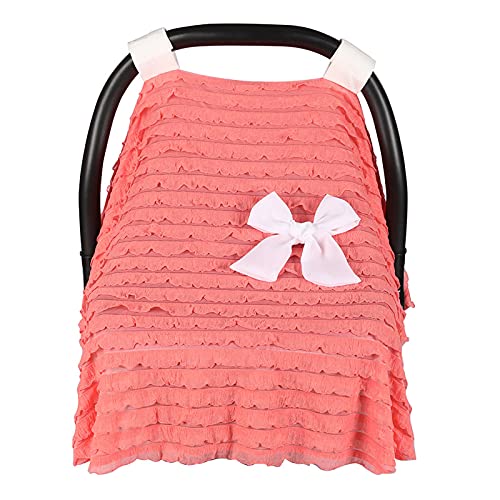 Kashyke Couvertures De Personnalisées Pour Garçons Couverture de sièges d'auto en dentelle pour bébé maman couverture de sièges d'auto à usages multiples Bandeaux Doux (Watermelon Red, One Size)