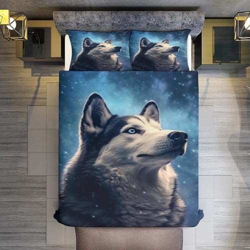 Housse de couette Husky premium en microfibre douce avec zip invisible - 3