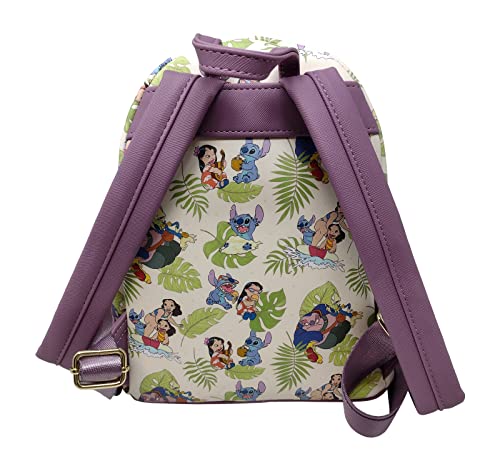 Loungefly Disney Lilo and Stitch Allover Print Womens Double Strap Shoulder Bag Purse4