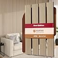 Avana Acoustic Wood Wall Panels – 93.2x11.25 Inch Panels – Fits 94x12 Layout – White Oak Acoustic Panels 4 PCs – Wall Panels for Interior Wall Decor for Homes, Offices – Design Wood Panels for Wall
