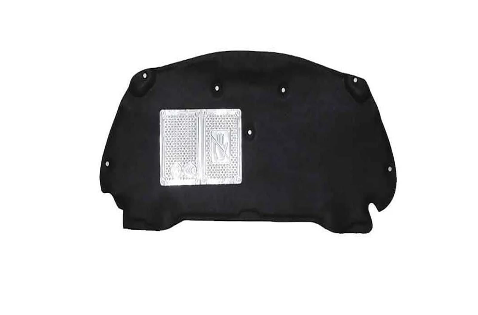 Waleqw One Color For Peugeot 2008 A94 P24 2013~2025 2014 2015 Accessories Car Hood Engine Linin Thermal Insulation Cotton Soundproof Mat Cover Engine Heat Insulation Pad(13-19 Aluminum Foil)