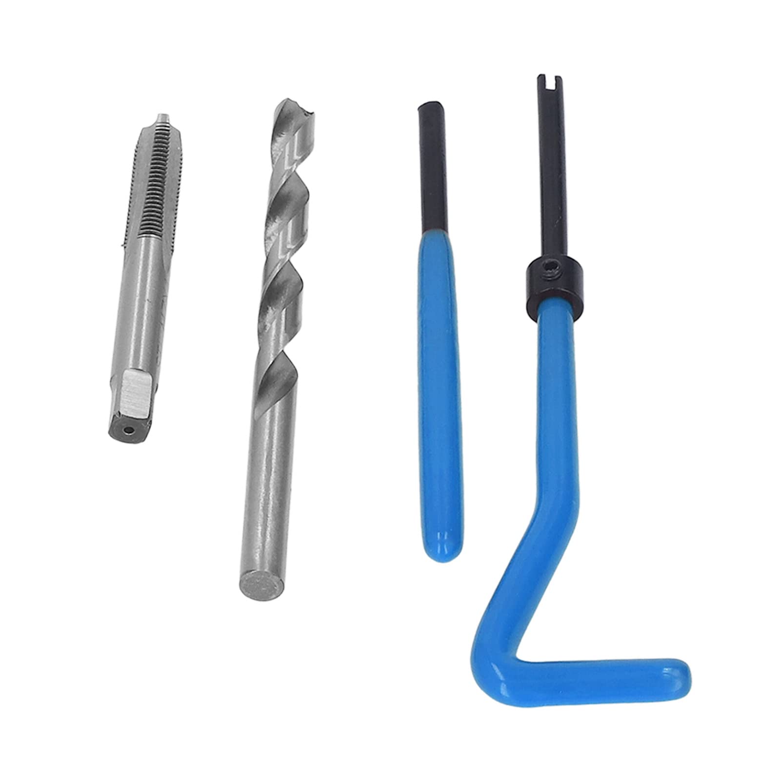 Cocoarm Kit di Riparazione Filettatura da 30 Pezzi Utensile per Inserti per Maschi da Trapano in Acciaio M7x1 con Strumenti di Installazione e Rottura Capocorda per Meccanici di Officine di (Blue)