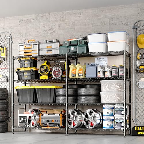 Garvee 4-Tier Heavy-Duty Metal Storage Shelving Unit