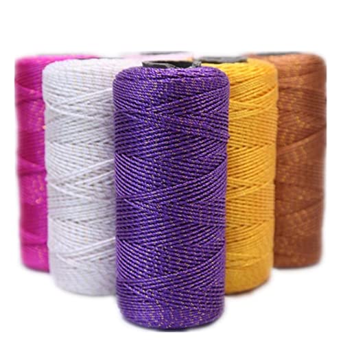 20Og Light Viscose Ice Rope Summer Sun Hat Hand Woven Diy Hook Cushion Hollow Bright Silk Medium Thick Wool Bulky Yarn #TOP4