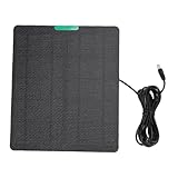 [Panneau solaire 10W efficace]: Vous pouvez rapidement charger vos dispositifs de sécurité avec notre panneau solaire très efficace 10W-ETFE pour l'alimentation continue.